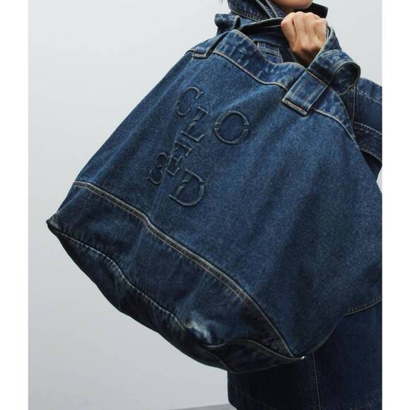 NEW CLOSED denim tote bag in dark blue - Picture 5 of 5